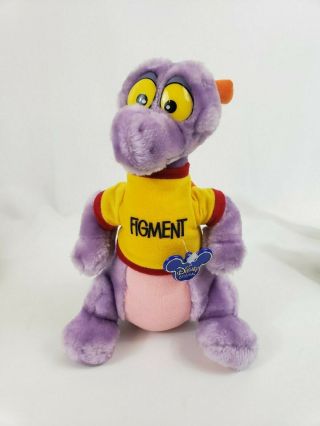 Rare Vintage 1982 Walt Disney World Figment Plush Doll Purple Dragon Epcot 12 "