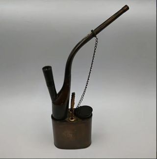 Chinese Archaize Brass Handicraft Smoking Pipe