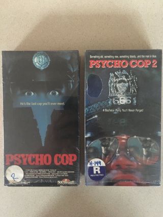 Psycho Cop 1&2 Vhs Rare Horror