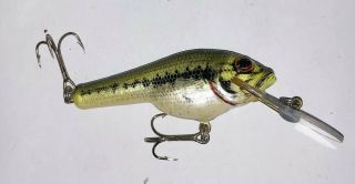 Older Vintage Bagley Small Fry Bass Lure Exc Shape Lead Weighted Lip 3”