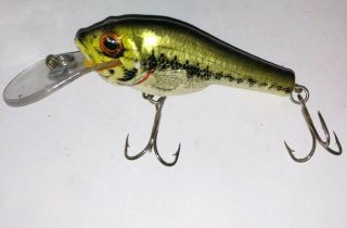Older Vintage Bagley Small Fry Bass Lure Exc Shape Lead Weighted Lip 3” 2