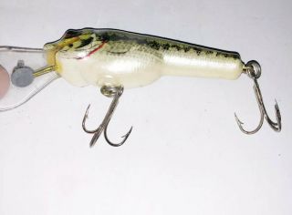 Older Vintage Bagley Small Fry Bass Lure Exc Shape Lead Weighted Lip 3” 3