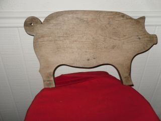 Vintage Wooden Pig Cutting Board Needs Restore