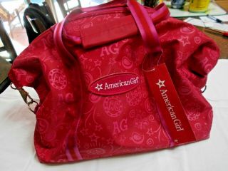 American Girl Shoot For The Stars Tote Bag Doll Carrier Case Pink Rare Htf