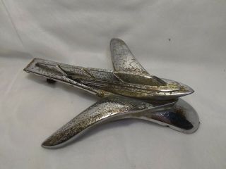 Antique 1951 And 1952 Plymouth Ship - Like Hood Ornament Model 1347320 Base & Top