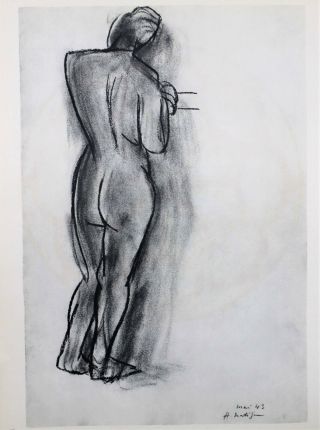 Henri Matisse Lithograph Black And White Nude First Edition Mourlot 1958 Rare