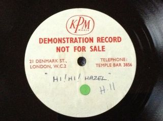 The Troggs - Hi Hi Hazel Rare Uk 1967 Unreleased Demo Acetate / Psych Beat Mod
