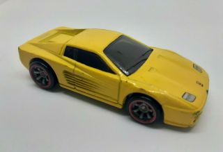 Hot Wheels 2008 Ferrari Racer F512m Yellow Speed Wheels Diecast Car Toy Rare