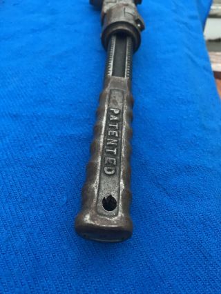 Rare Antique vintage D P KAHLE Patent 15 Inch Quick Adjust wrench 3