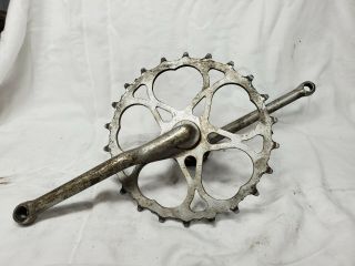 Rare Antique Vintage Prewar Colson Sweet Heart Bicycle Sprocket Crank & Hardware