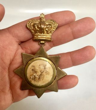 Antique Pin Commemorate Queen Victoria Diamond Jubilee British Royal Family
