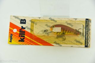 Vintage Bagley Diving Killer B2 Dkb2 Antique Fishing Lure On Card
