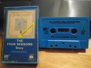 Rare Oop The Four Seasons Cassette Tape Story 1975 Frankie Valli Sherry Rag Doll