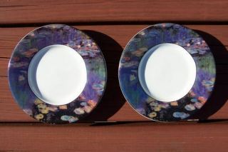 Sakura Monet Water Lilies Saucer Plates Rare Artist Series