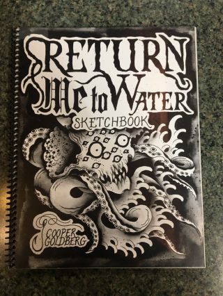 Return Me To The Water Rare Tattoo Sketchbook Flash Oop