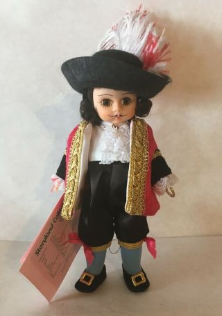 Vintage Madame Alexander Captain Hook Doll From Peter Pan 470 Box,  Tag