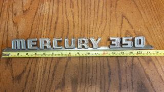 Rare Vintage 1957 Mercury 350 Pickup Truck Fender Hood Emblem Post Brok