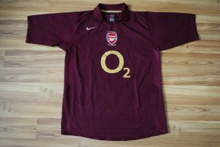 Arsenal London 2005 - 2006 Home Football Shirt Jersey Vintage Size Large O2 Rare