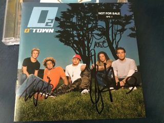 O - Town Otown - O2 Promo Cd - Hand Signed Rare Nsync Backstreet Boys Cabrera