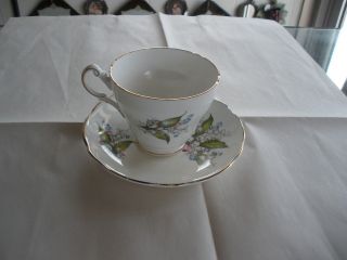 Regency English Bone China Tea Cup And Saucer Lily Of The Valley