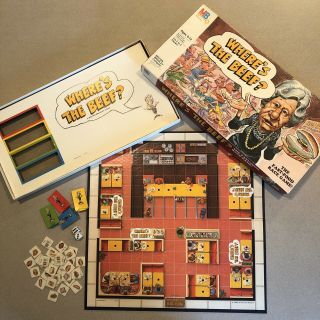 Vintage “where’s The Beef?” 1984 Board Game,  Rare And Complete,  Wendy’s