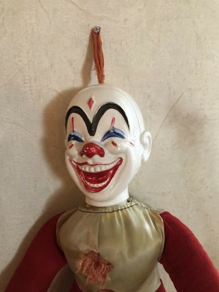 Vintage Scary Creepy Clown Doll