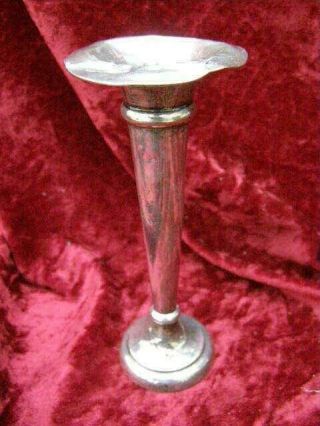 Antique Solid Sterling Silver 925 Posey Vase Trumpet Vase Wedding Cake Topper