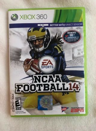Ncaa Football 14 (microsoft Xbox 360,  2013) Rare Video Game