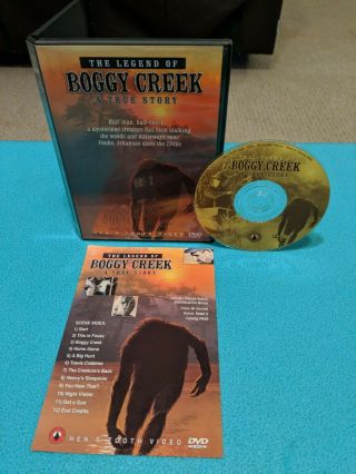 The Legend Of Boggy Creek (dvd) Rare Oop Horror Disc Flawless