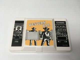 Very Rare & Vintage Casio Western Bar Cg - 300 Game Watch Japan