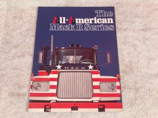 Rare 1970s Mack Trucks All American Dealer Sales Brochure 6 Page
