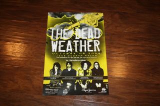 Rare 2009 The Dead Weather Concert Poster Jack White Dean Fertita Jose Cuervo
