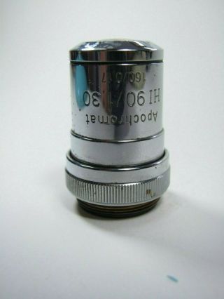 Lens Apochromat Hi 90/1,  30 Carl Zeiss,  Microscope Lens,  Objective Jena Rare