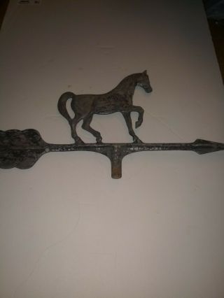 Horse Weathervane Aluminum Top Early To Mid 1900 