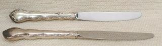 2 Reed & Barton Tara Sterling Silver Table Dinner Knife 9 1/8 " No Monogram 19112