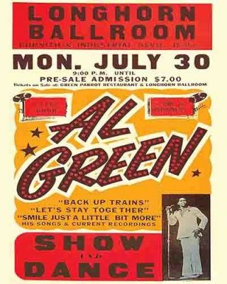 Vintage Concert Poster Rare Al Green 16x20