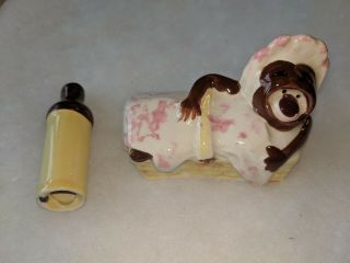 Vintage Black Americana Crying Baby Girl And Bottle Salt & Pepper Shakers RARE 2