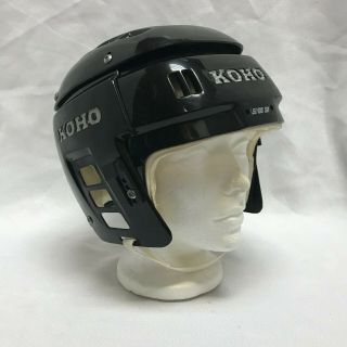 Rare Vintage Koho 5000 Sr L Black Hockey Helmet Senior Billy Smith Style 5000sr