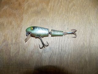 Vtg J.  C.  Higgins Paw - Paw Jointed Fishing Lure (rare Color) Approx 3 "