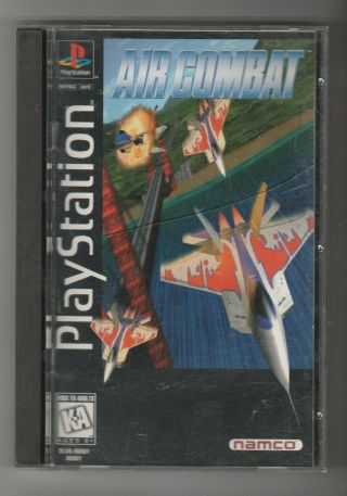 Air Combat Sony Playstation 1 Game Rare Htf Ps1 Long Box Complete
