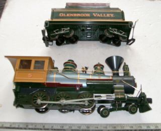 Rare Bachmann G Garden Railroad 4 - 6 - 0 Glenbrook Valley Steam Locomotive & Tender