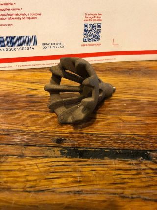 Rare Hard To Find Antique Cast Iron Hand Held Nubber Corn Sheller Old Farm Tool