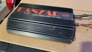 Old School Lanzar 250 2 channel car amplifier,  rare,  vintage,  USA,  Zed Audio,  USA 2