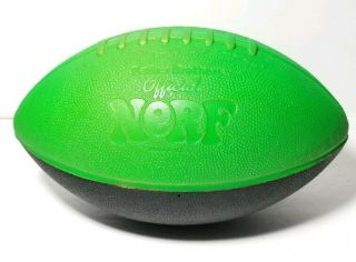 Vintage Parker Brothers Official Nerf Football Made In Usa - Green & Black Rare