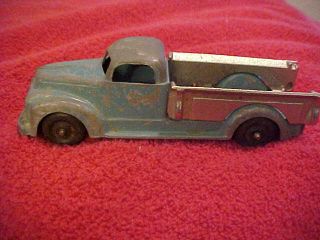 Hubley Kiddie Toy 460 Metal Diecast Die Cast Truck Antique Vintage Old Blue