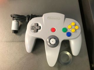 Official Oem Nintendo 64 N64 Controller Gray Rare