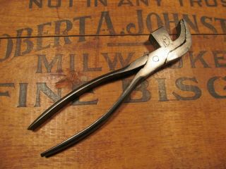 Vtg R Timmins & Sons No 3 Cobbler Lasting Pliers Leatherwork Hammer Tool Antique