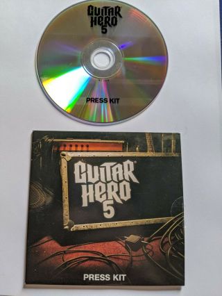 Guitar Hero 5 Press Kit - Promo Demo Promotional - Rare Playstation
