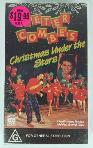 Peter Combe Christmas Under The Stars Abc Music Vhs Pal Video Tape Rare 90s