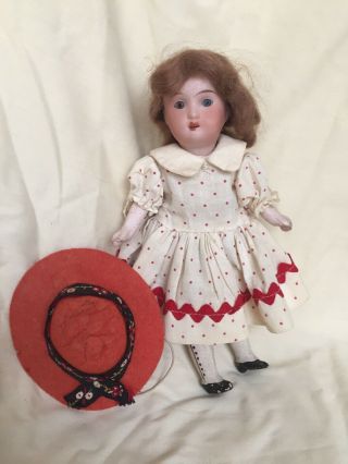 Antique 8.  5” 190 Dep.  Made In Germany Bisque Head Composition Body Doll